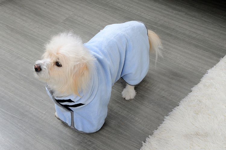 Quick-drying Pet Absorbent Towel Dog Bathrobe