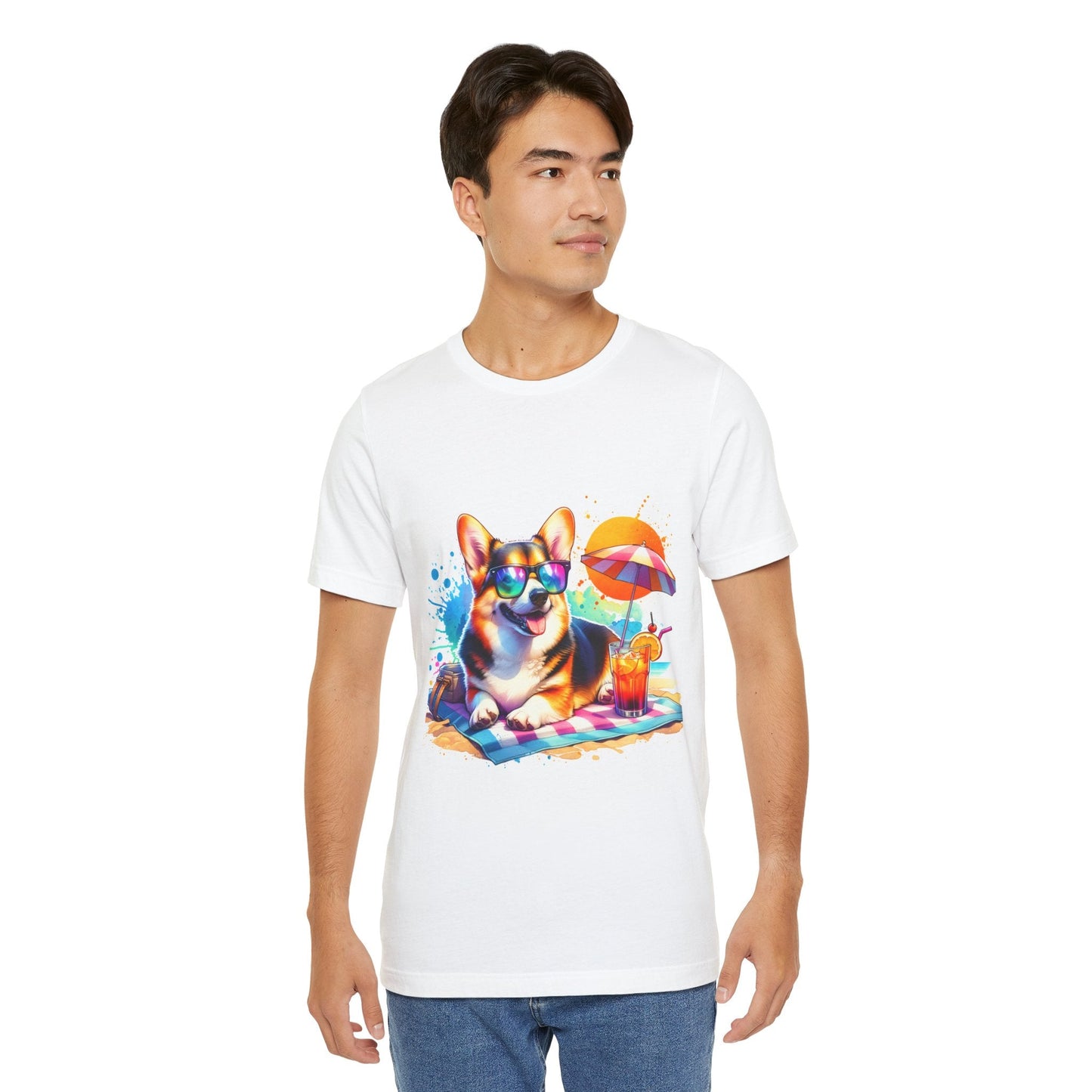 Sunny Corgi Delight Tee