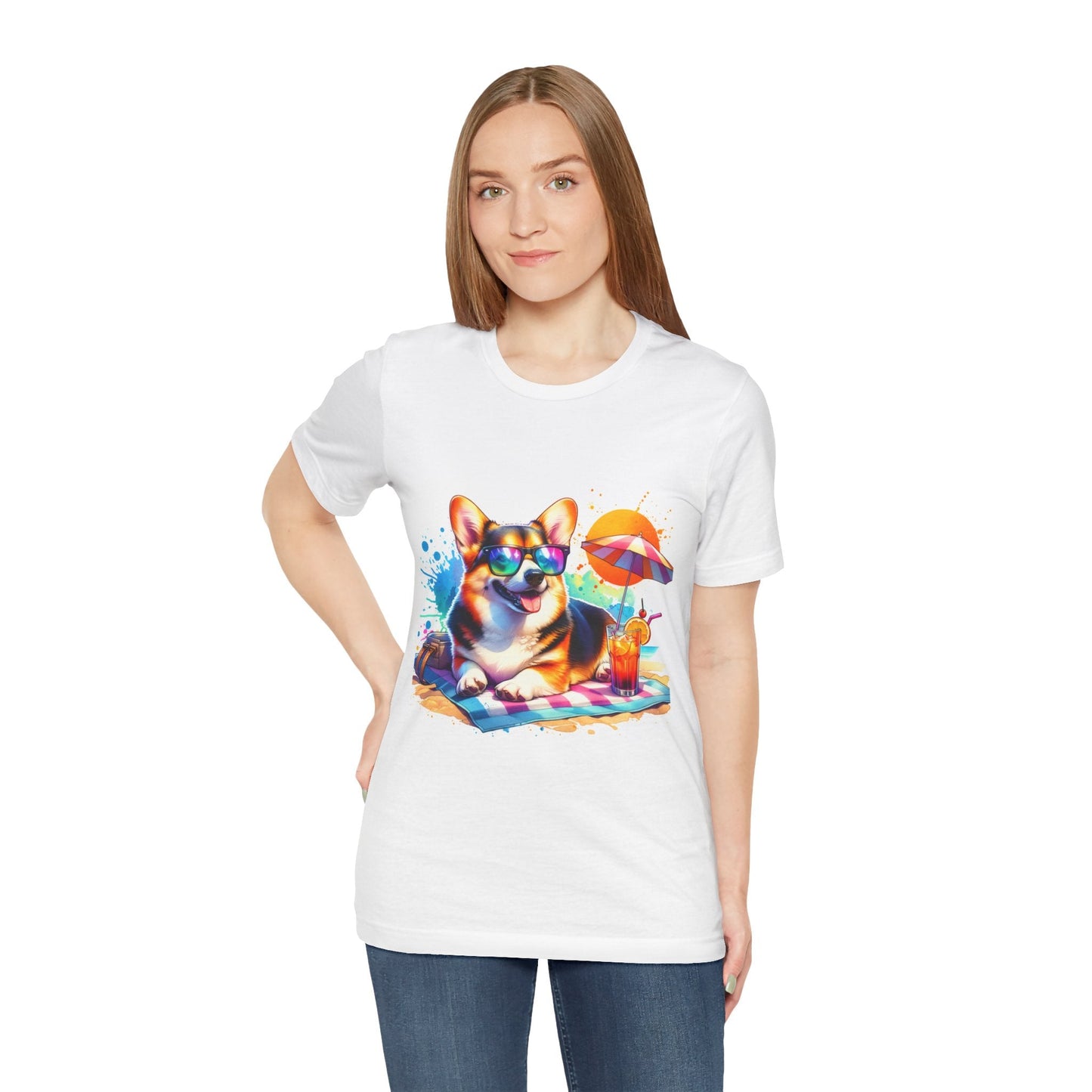 Sunny Corgi Delight Tee