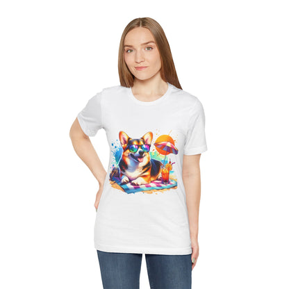 Sunny Corgi Delight Tee