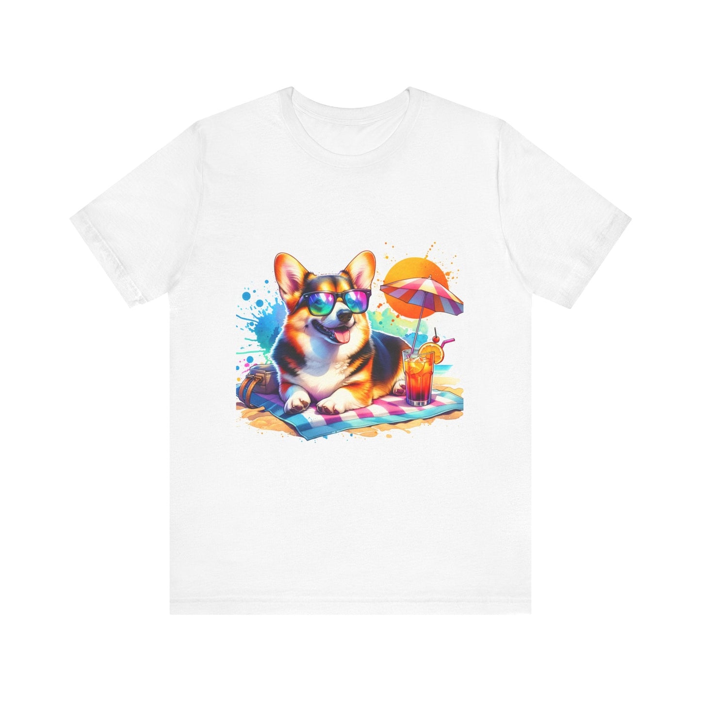 Sunny Corgi Delight Tee