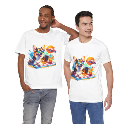 Sunny Corgi Delight Tee