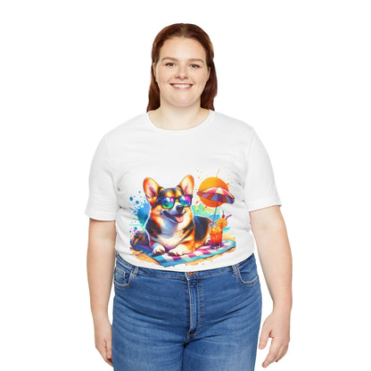 Sunny Corgi Delight Tee